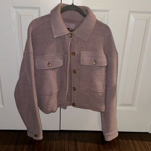 Light purple soft shacket. Never worn.